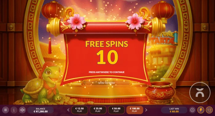 Fortune Tarta - pag-trigger ng Free Spins